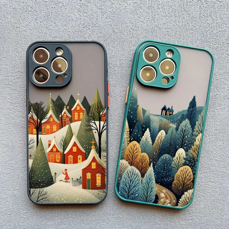 Enchanted Winter Christmas Peaks Phone Cases