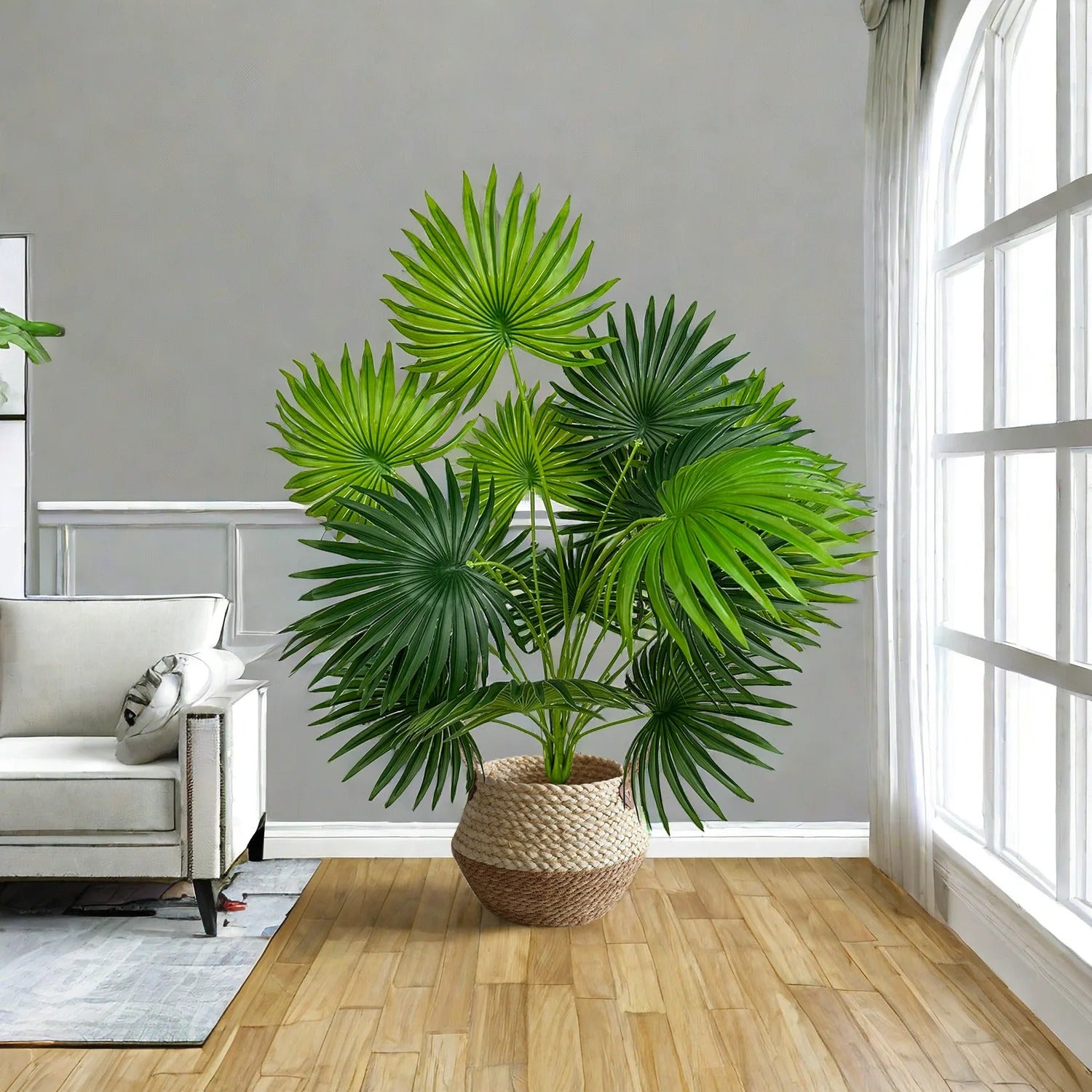 Artificial Palm Branch Pot Plant