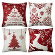 Holiday Cheer Christmas Cushion Cover Set (Set of 4)