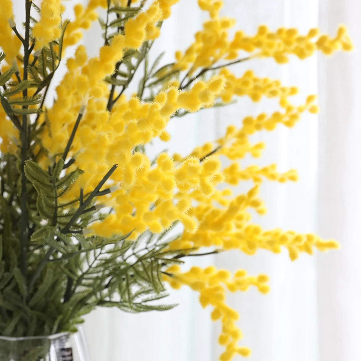 Artificial Yellow Mimosa Flower