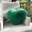 Luxe Heart Faux Fur Cushion