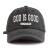 God Is Good Washed Baseball Cap