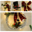 Christmas Luminous Snowman LED Wreath