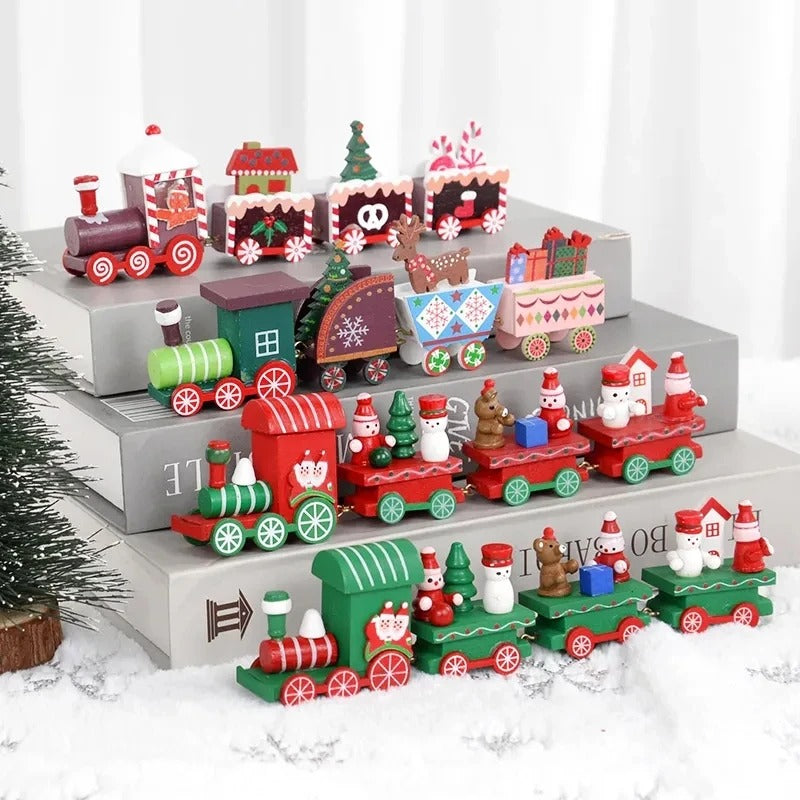 Holiday Express Christmas Wooden Train Decoration