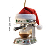 Festive Brew Coffee Machine Christmas Ornament