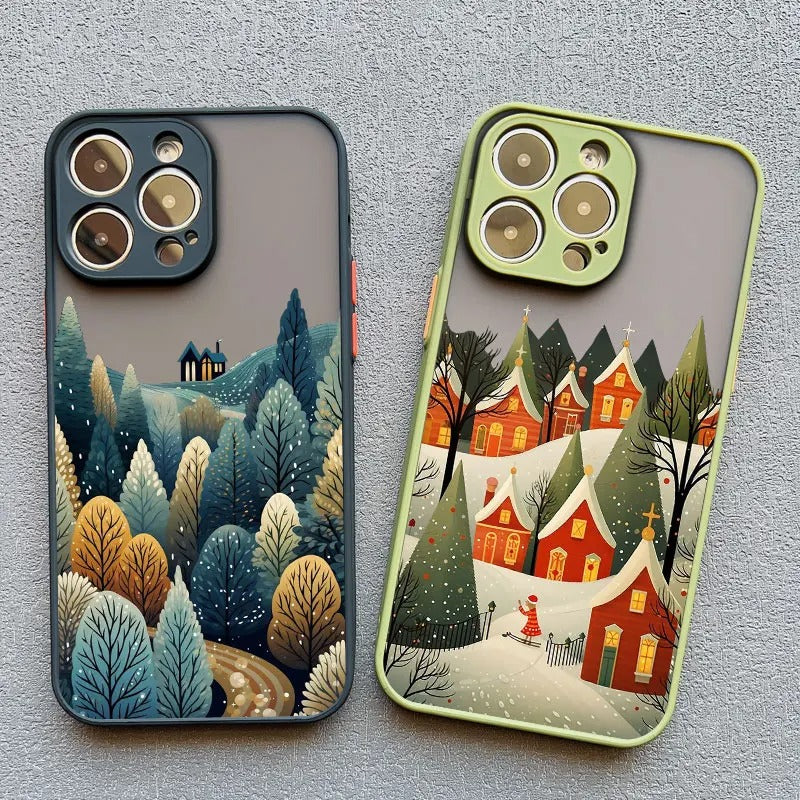 Enchanted Winter Christmas Peaks Phone Cases