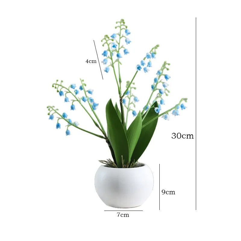 Artificial Bell Grass Potted Plant