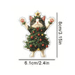 Cat Christmas Tree Ornament