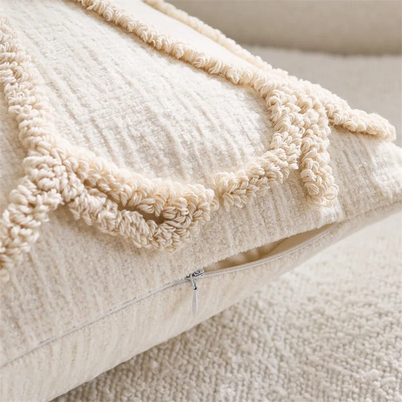 Florencia Tufted Floral Cushion Cover