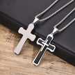 Stainless Steel 3-Layer Cross Necklace