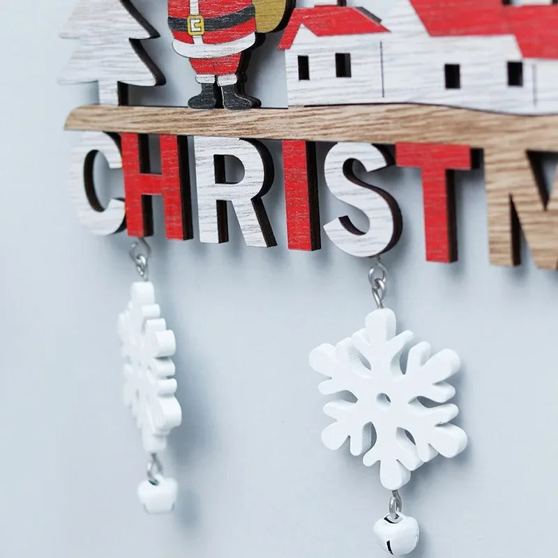 Rustic Wooden Christmas Hanging Ornaments