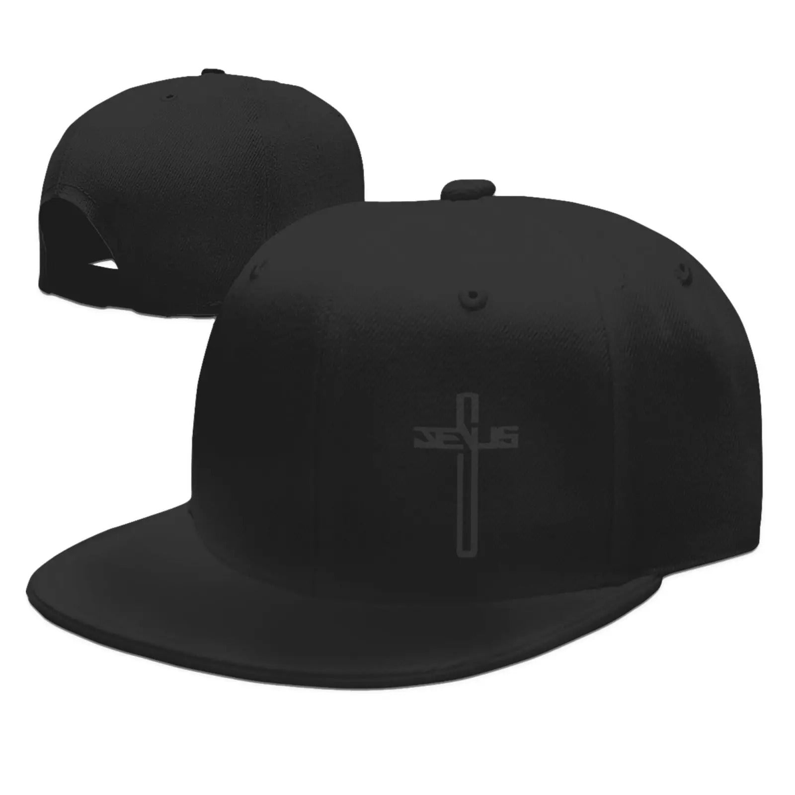 Jesus Embroidered Cross Snapback
