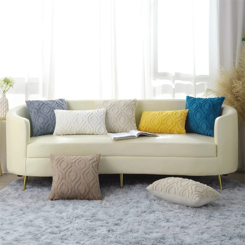 Celeste Plush Cotton Cushion Cover