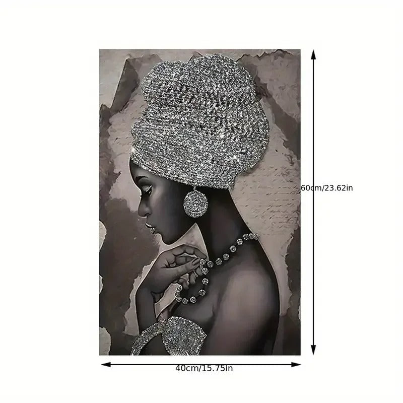 Serenity Silhouette African Canvas Art