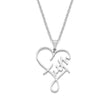 Faith Heart Stainless Steel Necklace