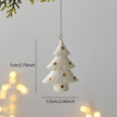 Snow Dusted Christmas Tree Hanging Ornaments