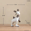 White Winter Reindeer Figurines