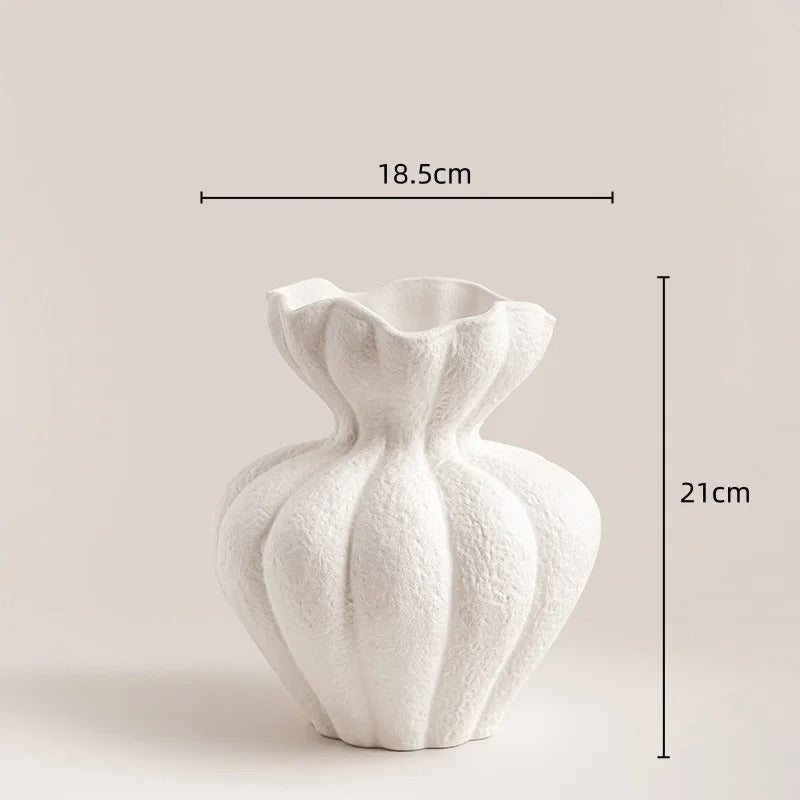 French Bloom Frosted Vase