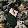 Personalised Letter Knitted Christmas Stockings