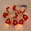 Christmas Wooden House LED String Light Ornaments