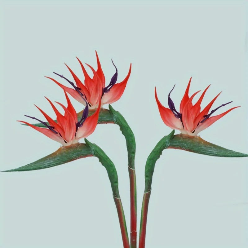 Artificial Strelitzia Birds of Paradise Stems (Set of 3)