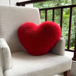 Luxe Heart Faux Fur Cushion