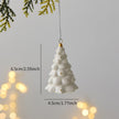 Snow Dusted Christmas Tree Hanging Ornaments