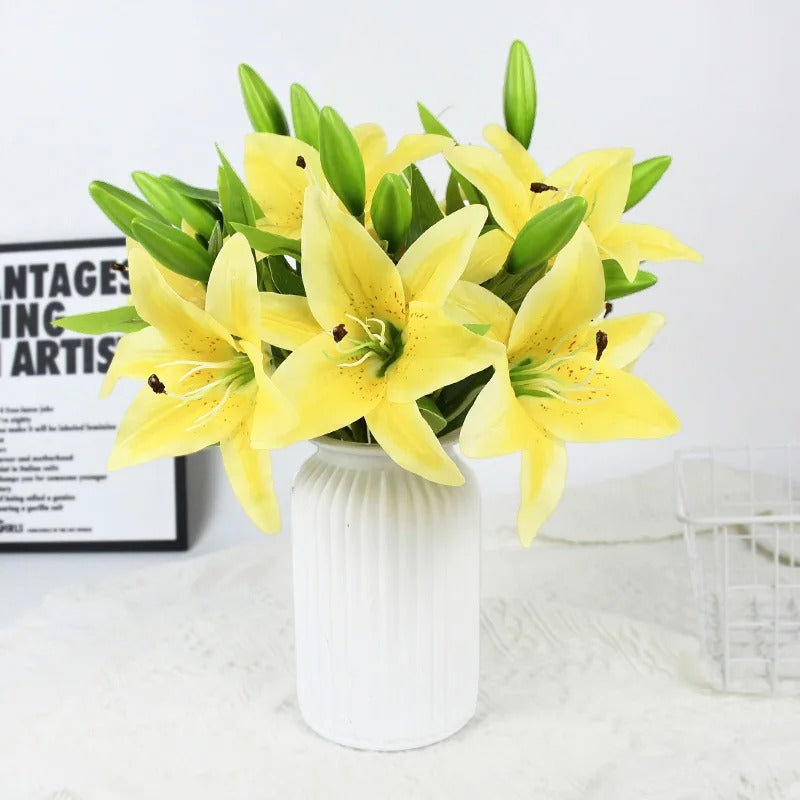 Artificial Lily Flower Bouquet