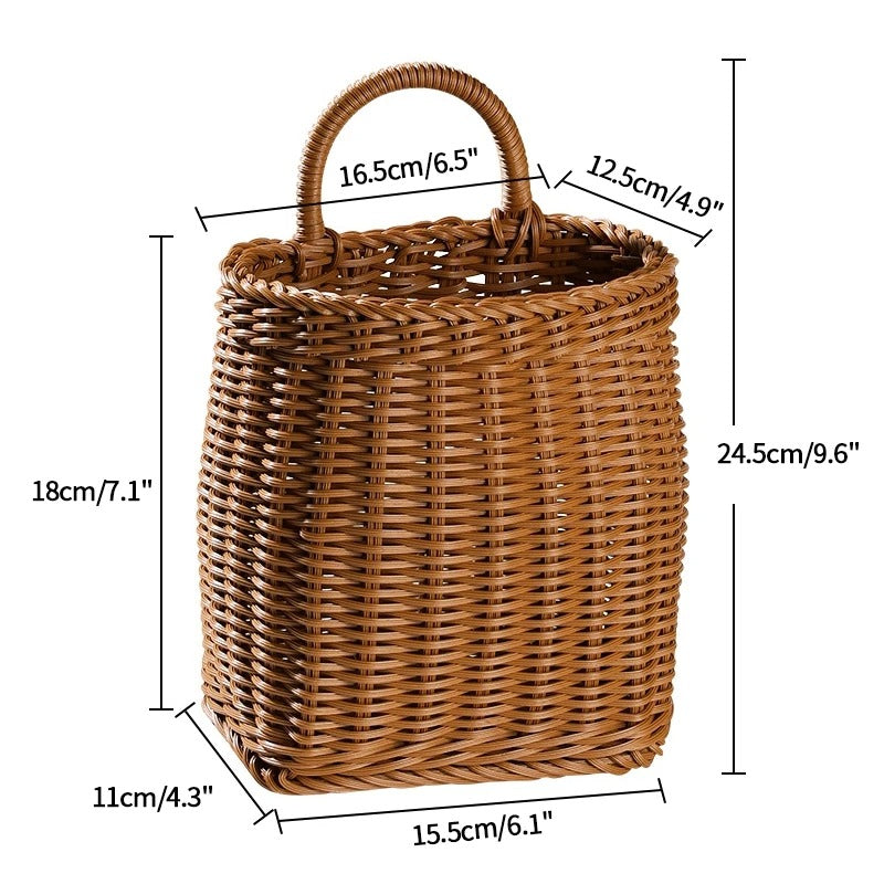 Wicker Hanging Home Storage Basket