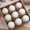 Glossy Christmas Balls Ornaments Set of 9