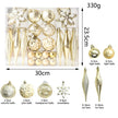 Snowflake Pendant Christmas Baubles Ornaments Set of 22