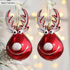 Reindeer Christmas Baubles Set of 2 Ornaments