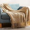 Textured Knit Throw Blanket