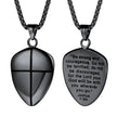 Shield of Faith Stainless Steel Cross Necklace