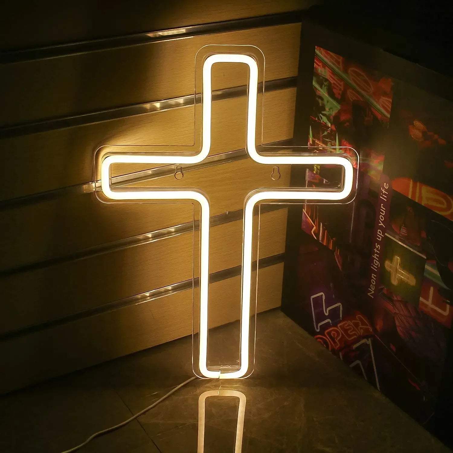 Cross USB Powered Neon Light