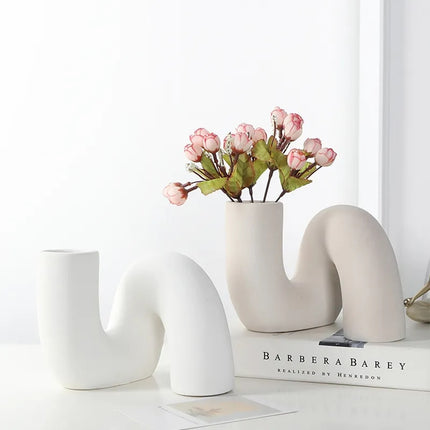 Nordic Abstract Twisted Vase