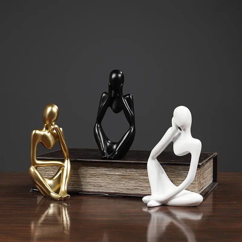 Abstract Thinker Statues