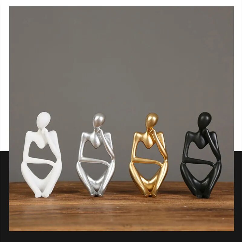 Abstract Thinker Statues