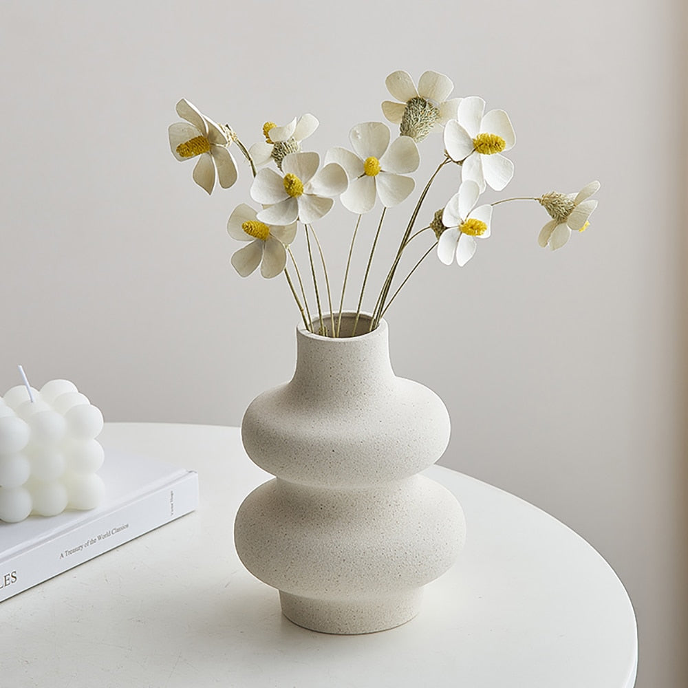 Nordic Layered Ceramic Vase