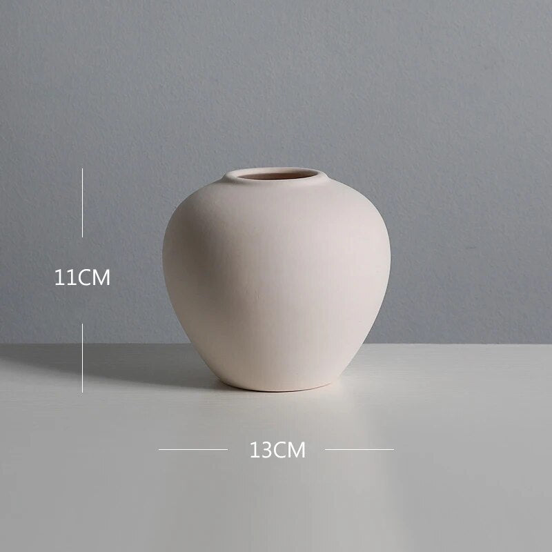 Nordic White Tabletop Vase