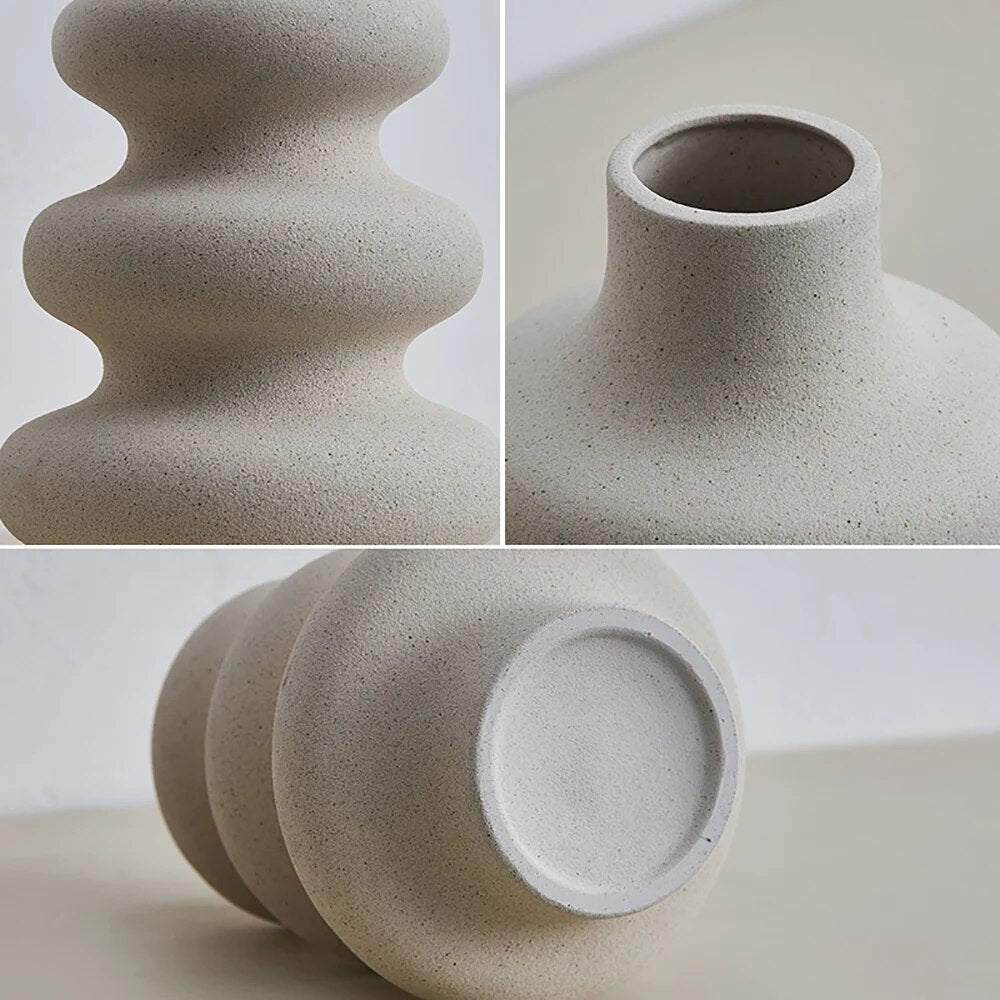Nordic Layered Ceramic Vase