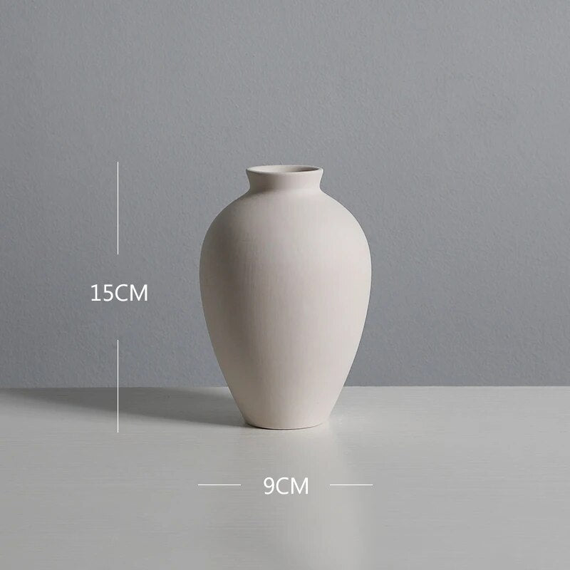 Nordic White Tabletop Vase