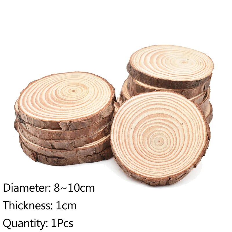 Pine Wood Slice Log Coasters