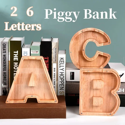 See-Through Alphabet Letters Piggy Bank