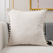 Pom Pom Corduroy Cushion Cover