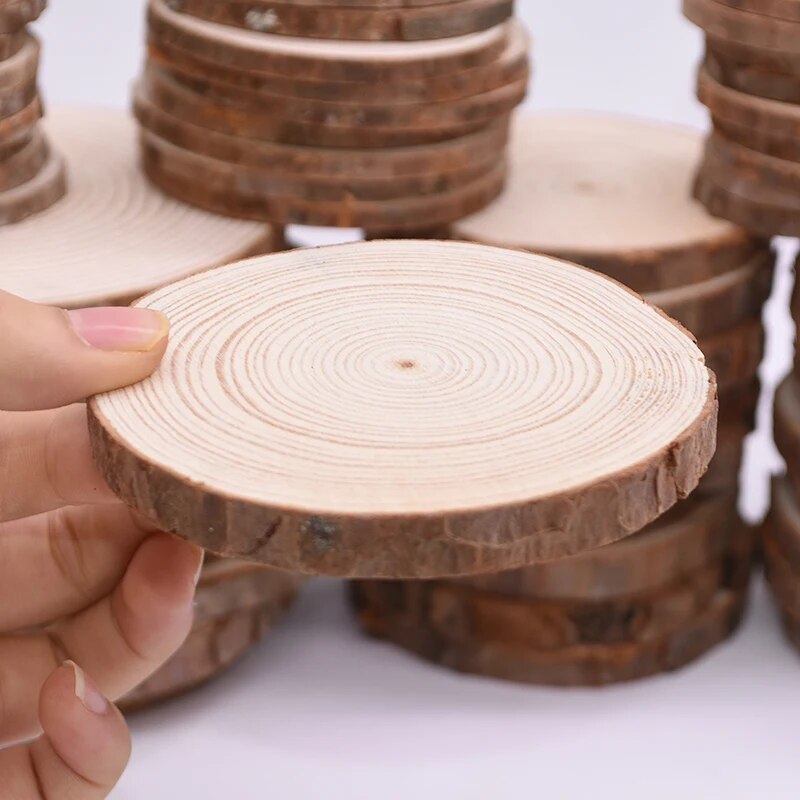 Pine Wood Slice Log Coasters