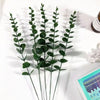 Artificial Green Plants Leave Greenery Stems (15pcs)