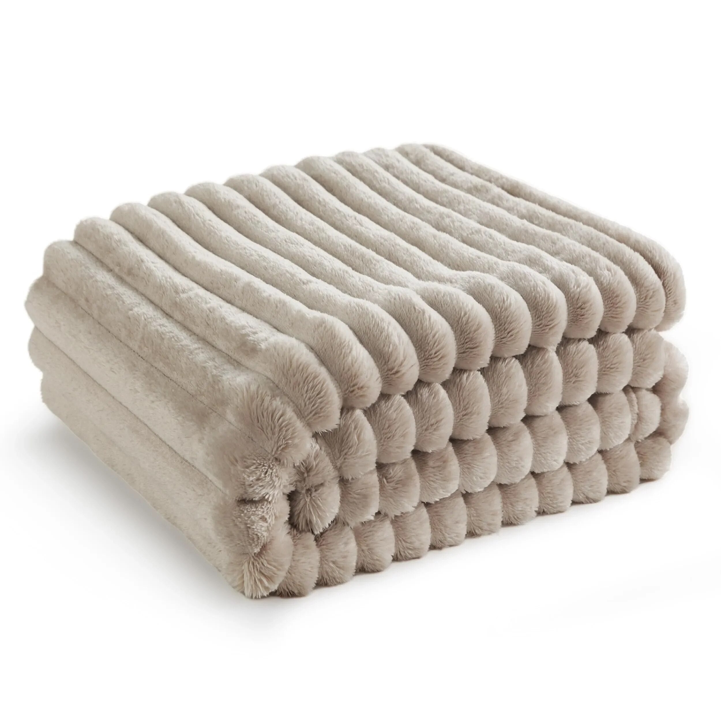 Plush Grooved Blanket