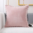 Pom Pom Corduroy Cushion Cover