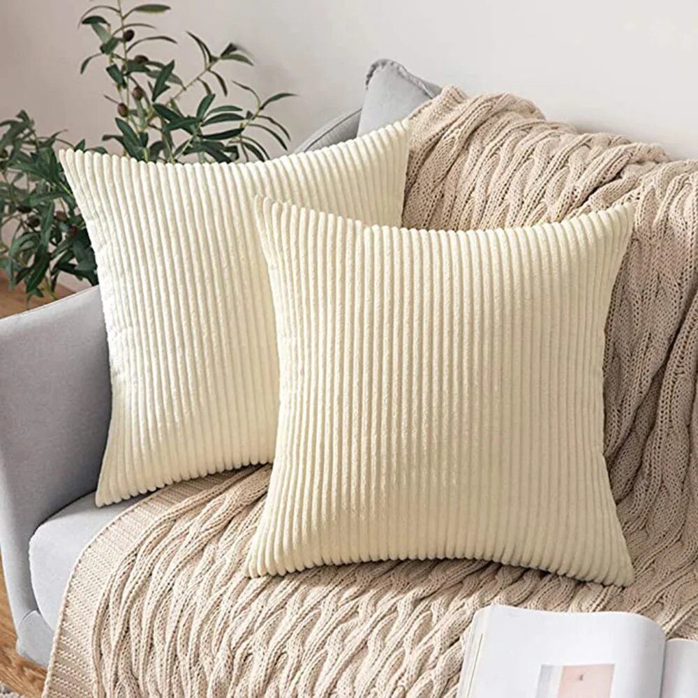 Pit Strip Corduroy Cushion Cover